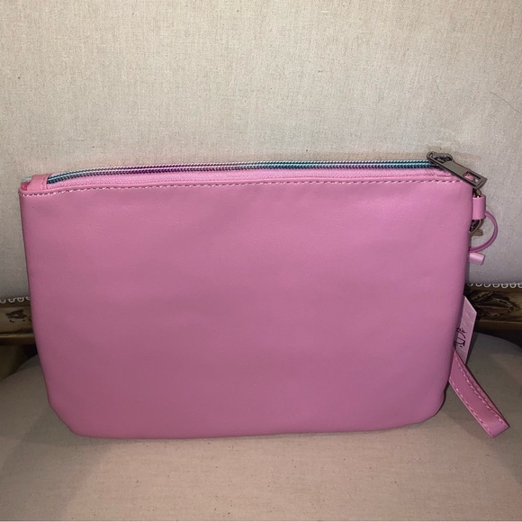 ✨NWT✨ Miss Gwen’s OMG Accessories Rainbow Pink Cosmetic STUFF Clutch Wristlet - Picture 6 of 7